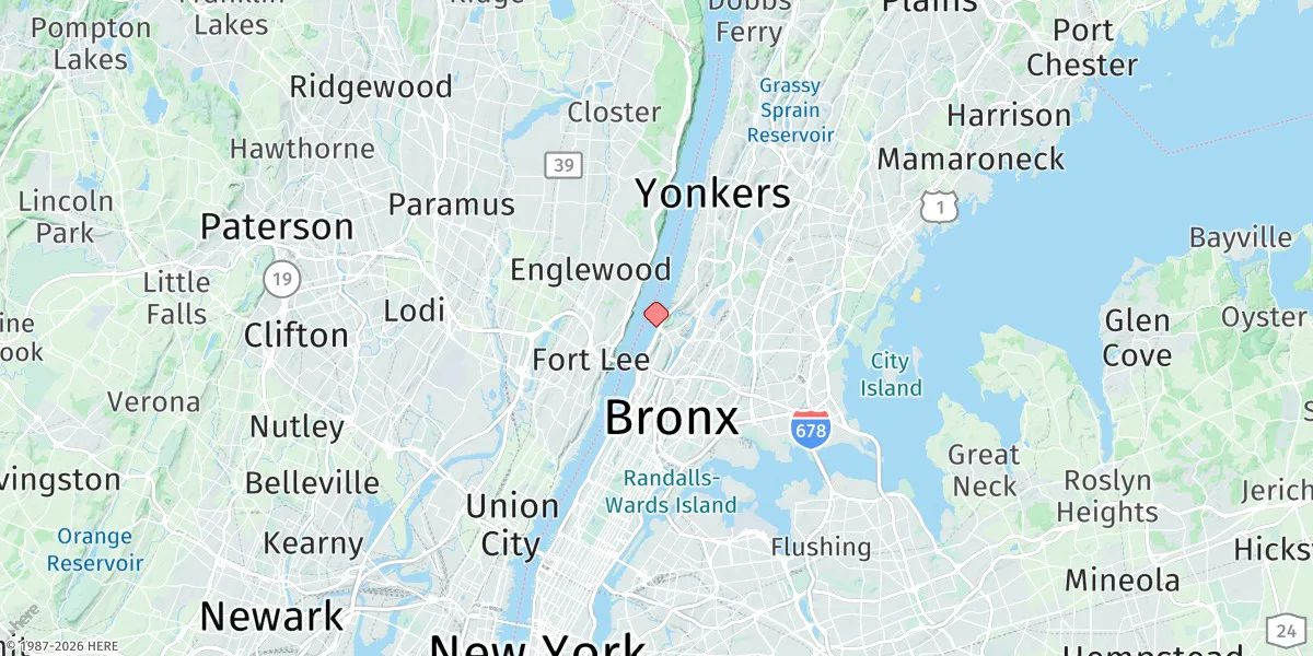 Map preview for Dyckman Street, Ferry Slip