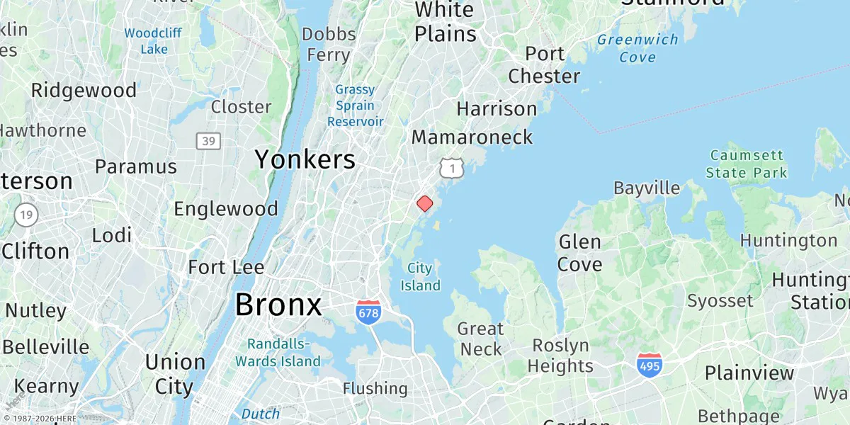 Map preview for New Rochelle