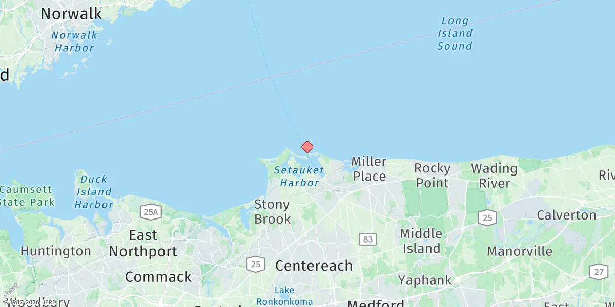 Map preview for Port Jefferson Harbor Entrance
