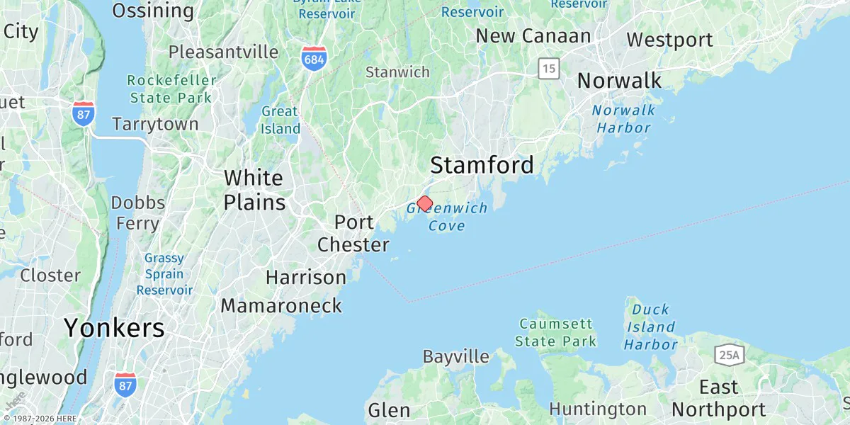 Map preview for Cos Cob Harbor