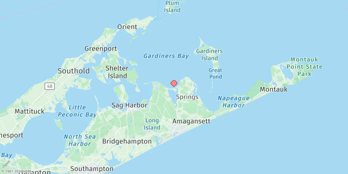 Map preview for Threemile Harbor Entrance, Gardiners Bay