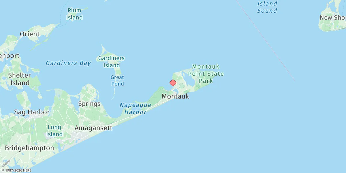 Map preview for Montauk, Fort Pond Bay