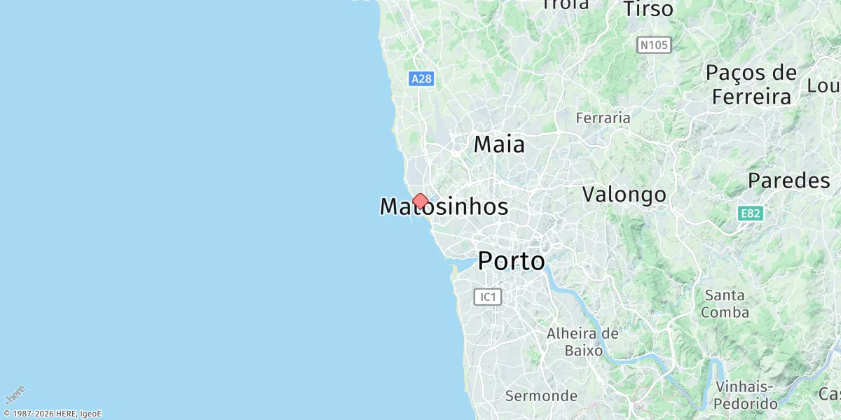 Map preview for Porto De LeixΓ΅es