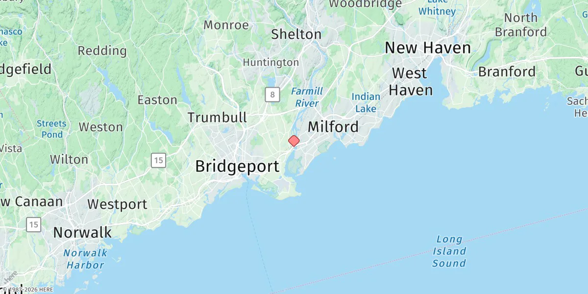 Map preview for Stratford, I-95 Bridge