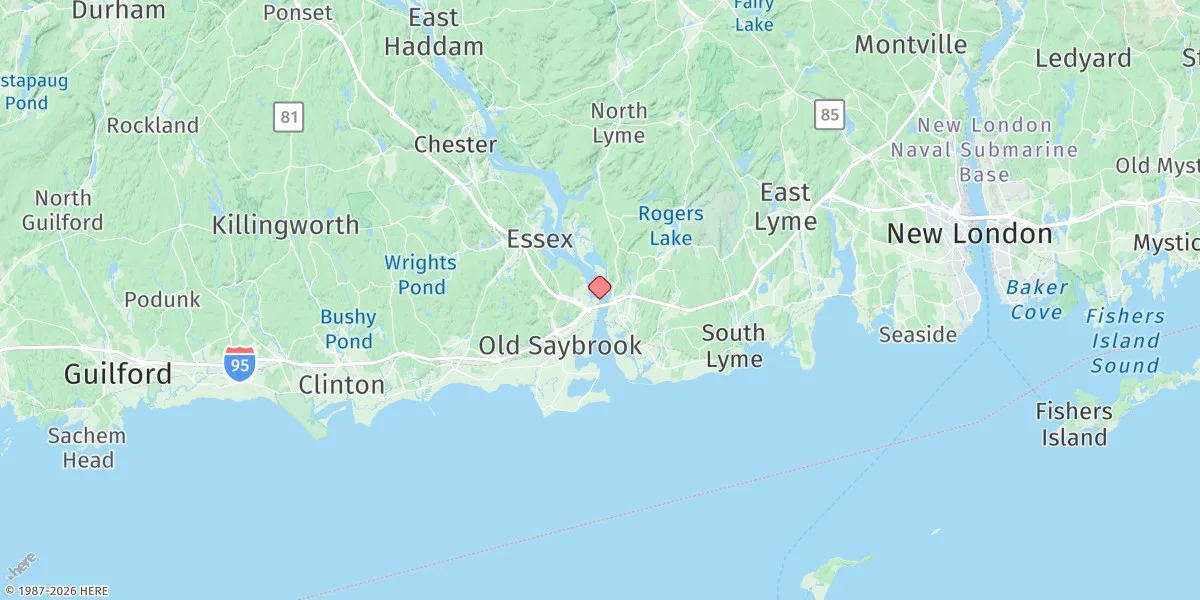 Map preview for Lyme, Highway Bridge