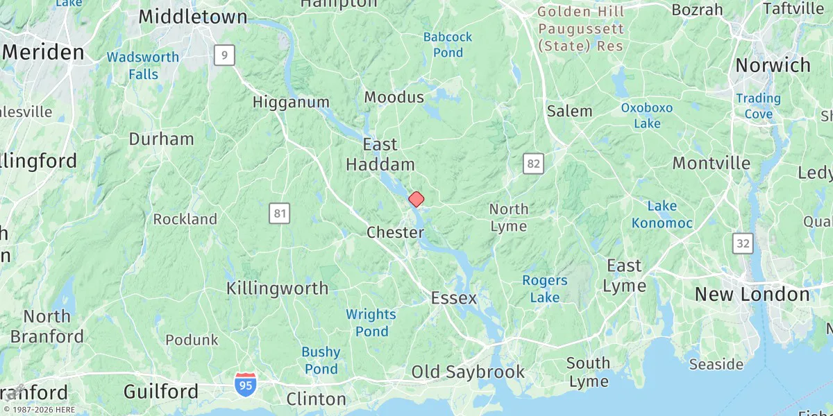 Map preview for Hadlyme