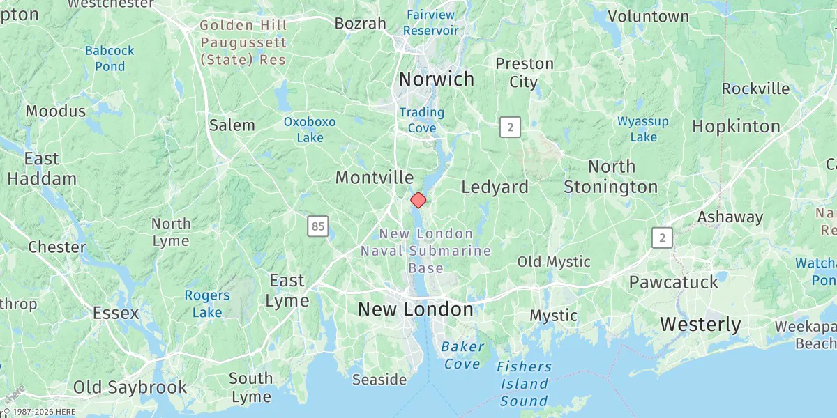 Map preview for Yale Boathouse