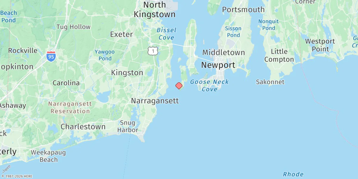 Map preview for Beavertail Point