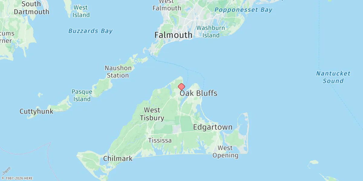 Map preview for Vineyard Haven, Vineyard Hvn Hbr