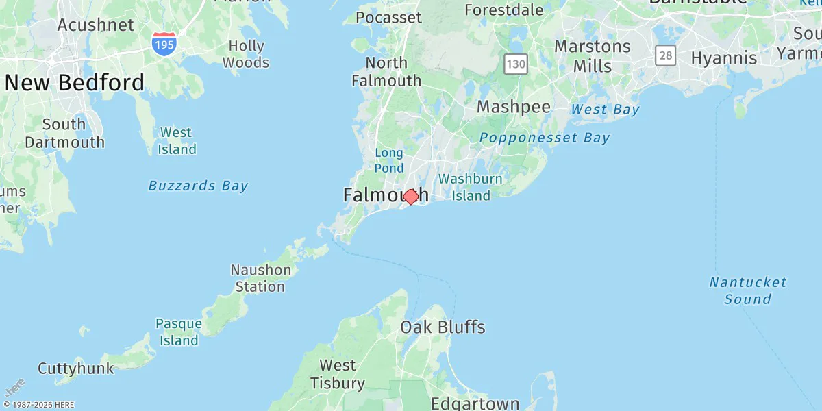 Map preview for Falmouth Heights