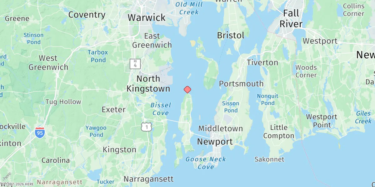 Map preview for Conanicut Point