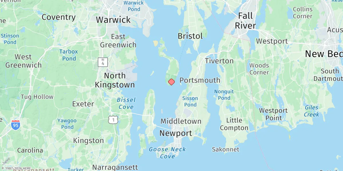 Map preview for Prudence Island, (South End)