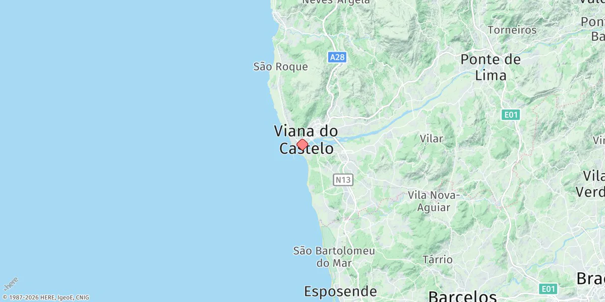 Map preview for Viana Do Castelo