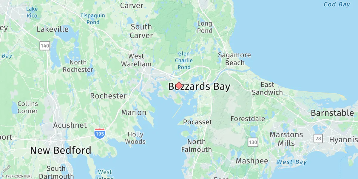Map preview for Onset Beach, Onset Bay