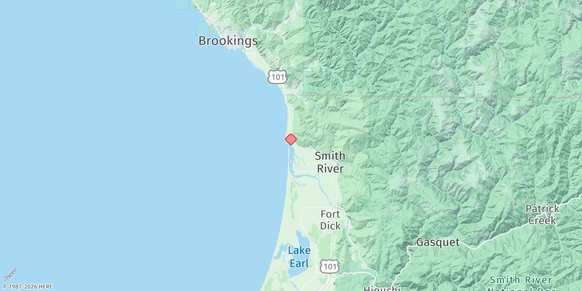 Map preview for Pyramid Point, Smith River