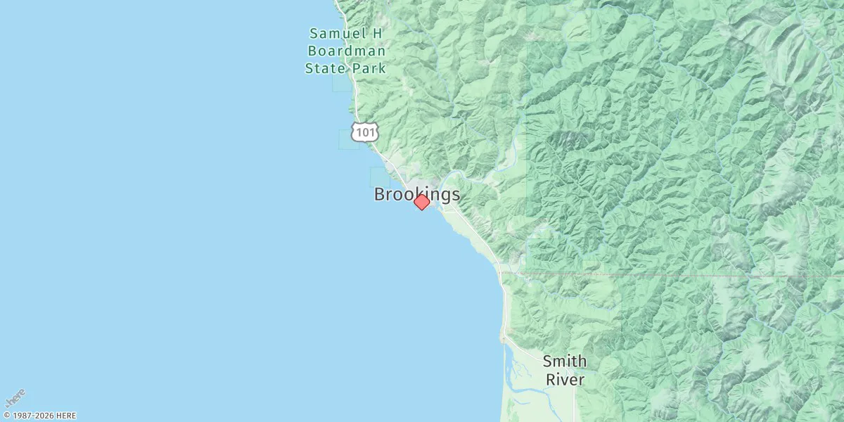 Map preview for Brookings, Chetco Cove