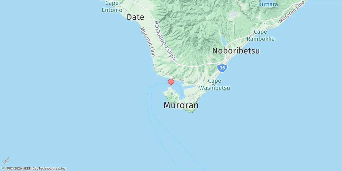 Map preview for Muroran