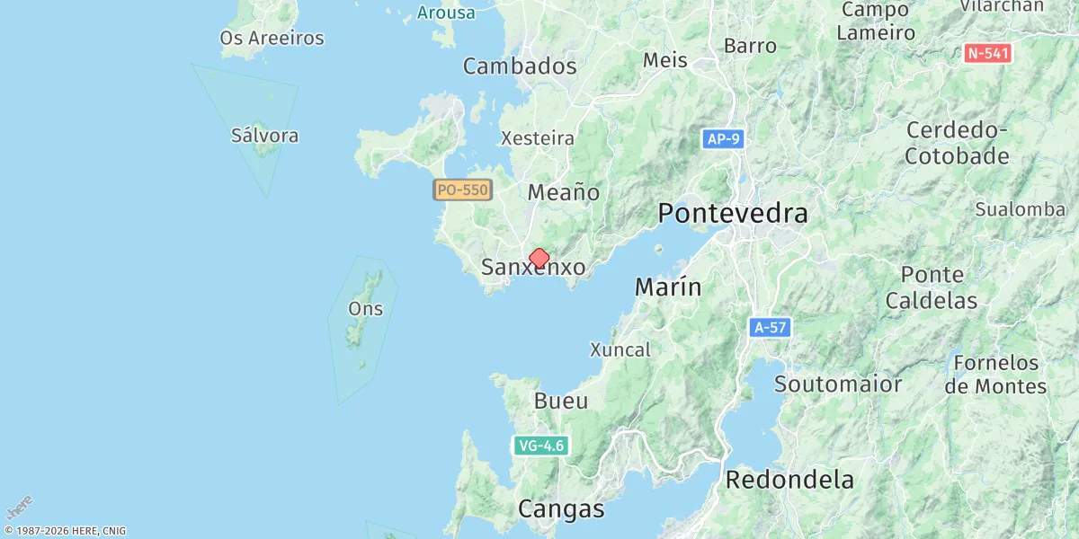 Map preview for Sanxenxo