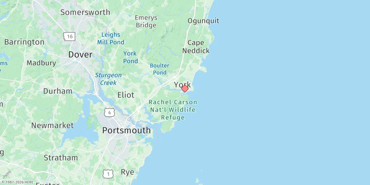 Map preview for York Harbor