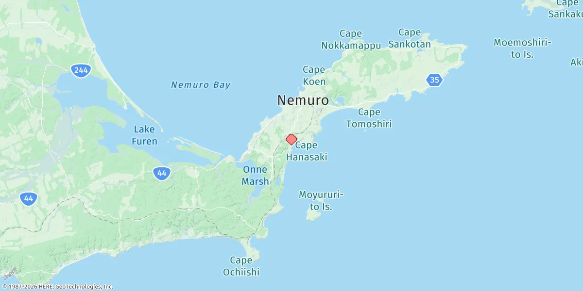 Map preview for Hanasaki