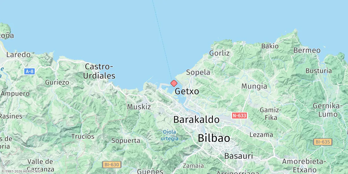 Map preview for Bilbao