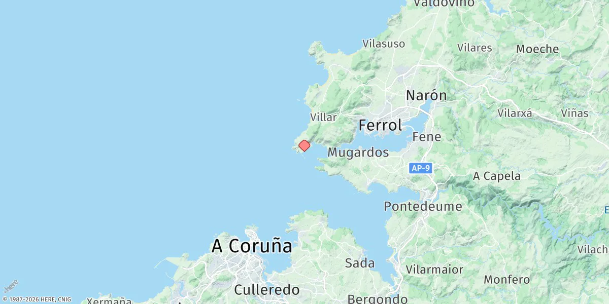 Map preview for Ferrol