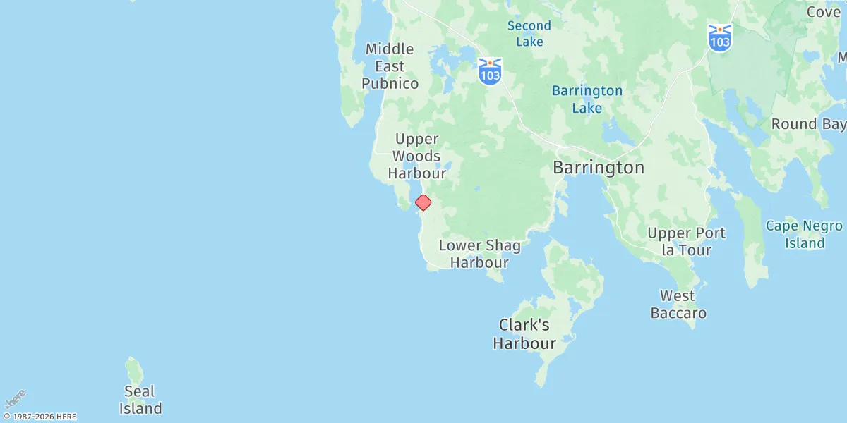 Map preview for Woods Harbour
