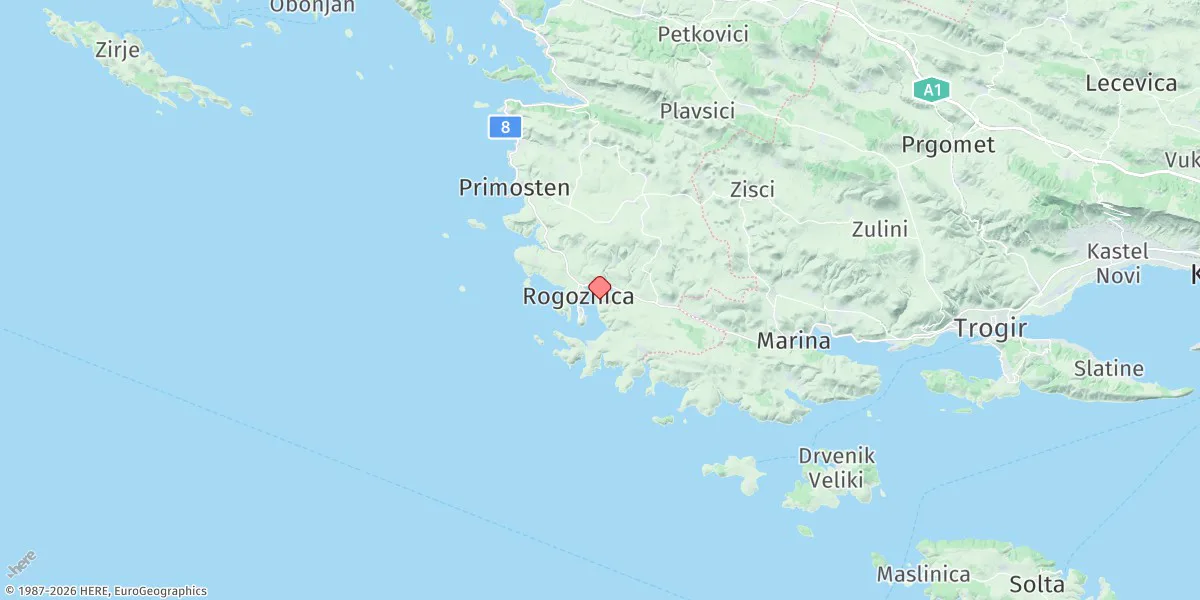 Map preview for Rogoznica