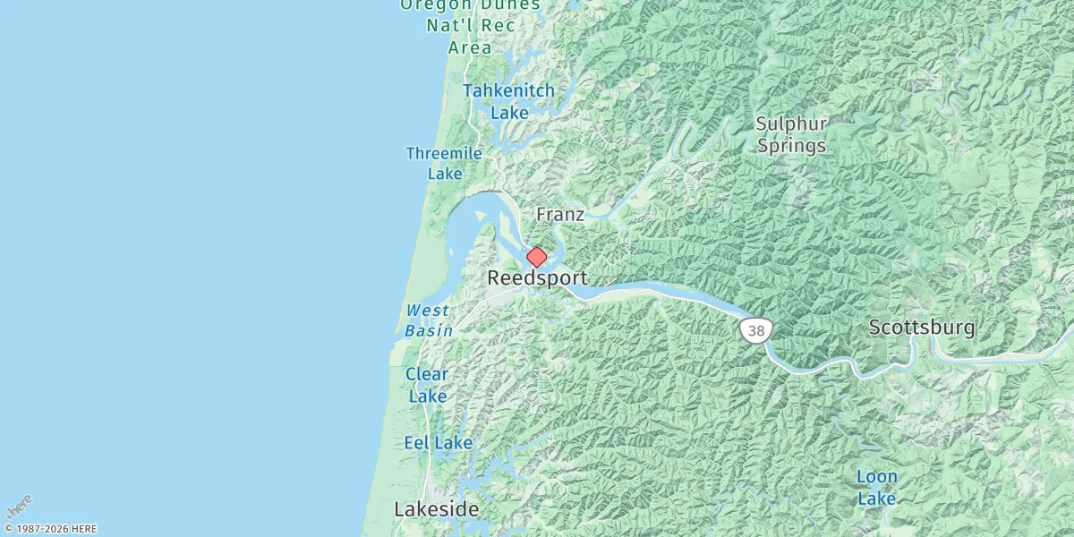 Map preview for Reedsport