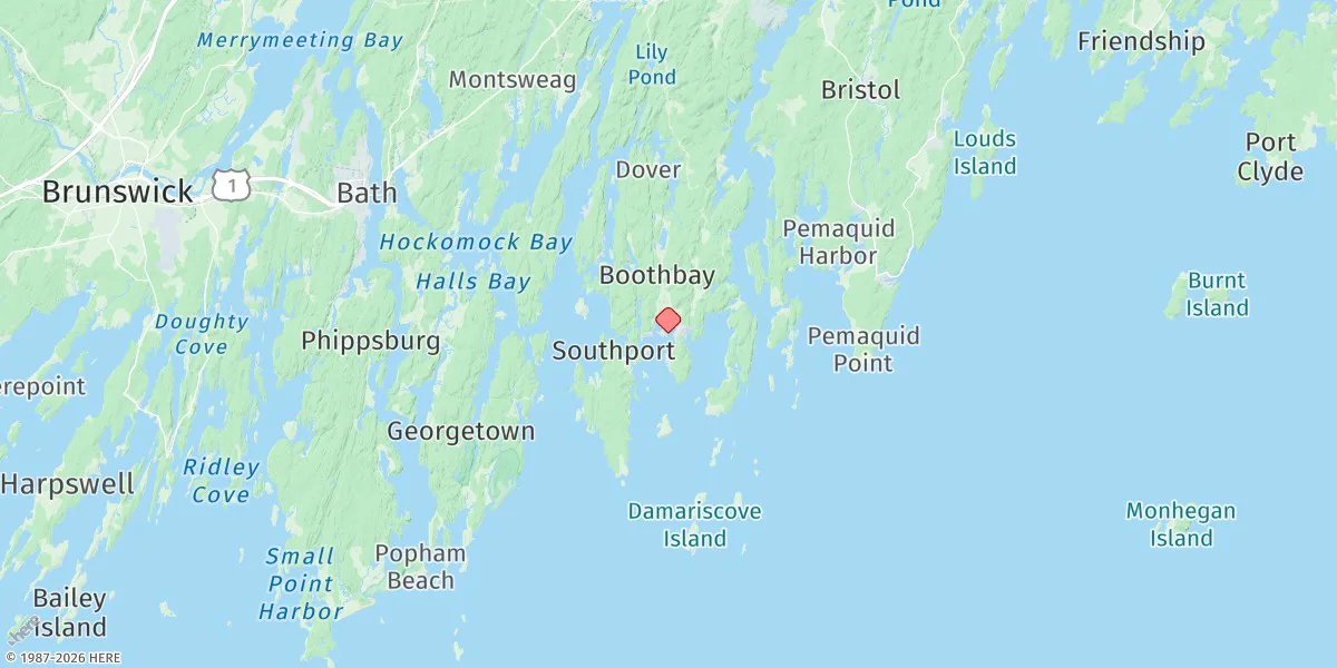 Map preview for Boothbay Harbor