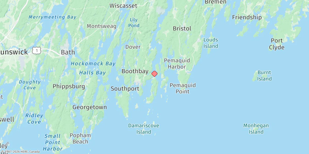 Map preview for East Boothbay
