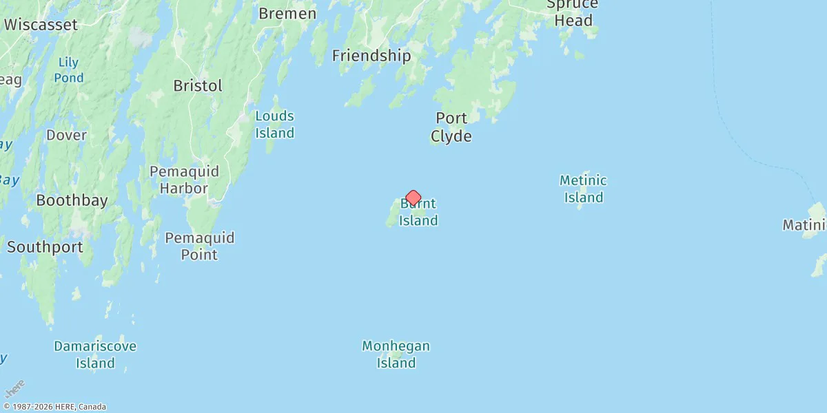 Map preview for Burnt Island, Georges Islands