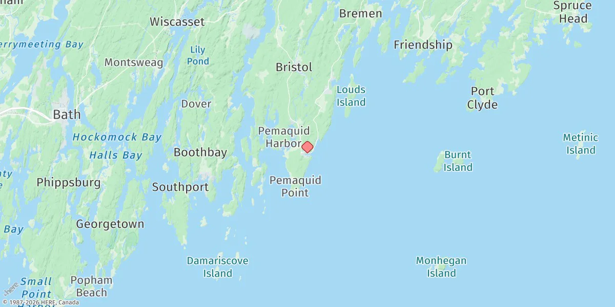 Map preview for New Harbor, Muscongus Bay