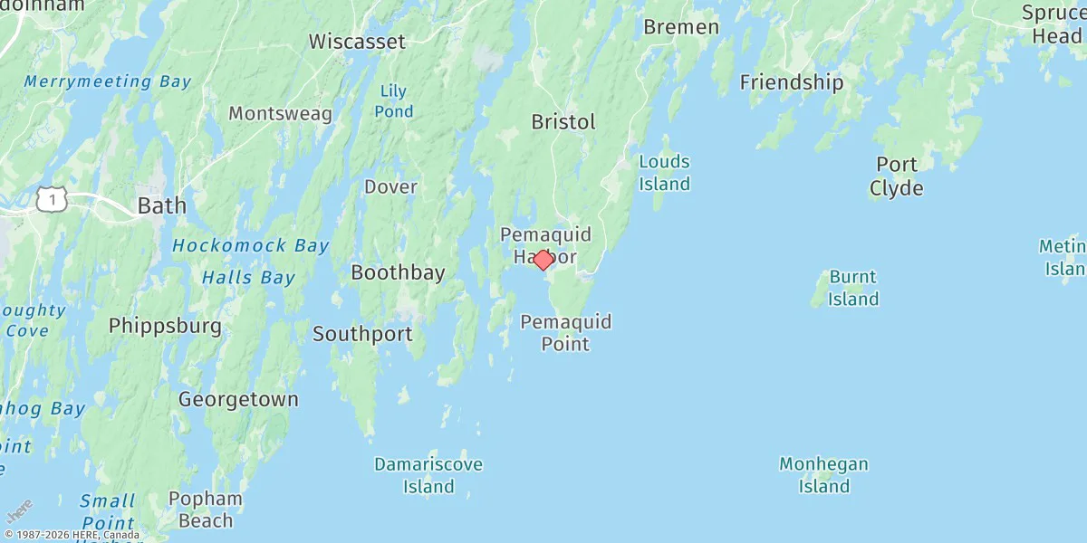 Map preview for Pemaquid Harbor, Johns Bay