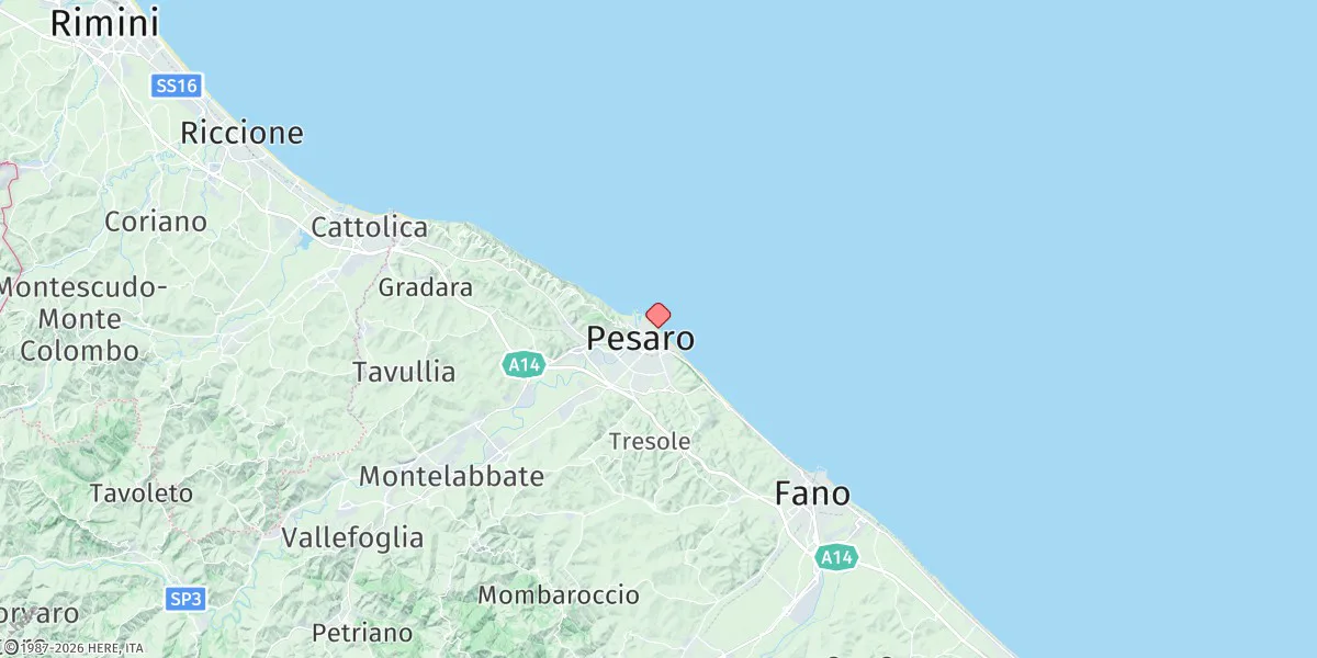 Map preview for Pesaro