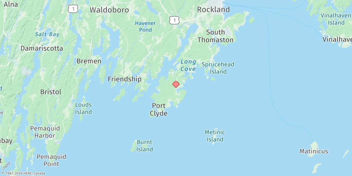 Map preview for Tenants Harbor