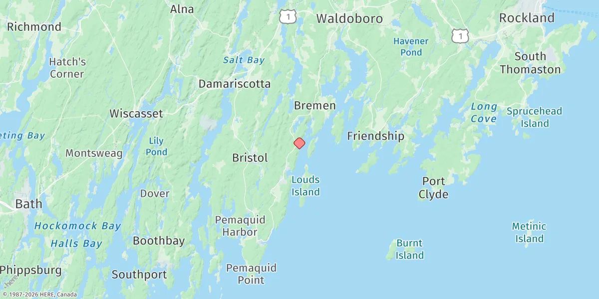 Map preview for Muscongus Harbor, Muscongus Sound