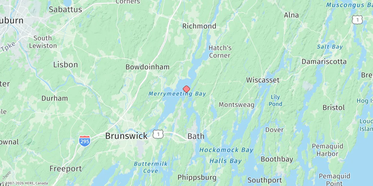 Map preview for Sturgeon Island, Merrymeeting Bay