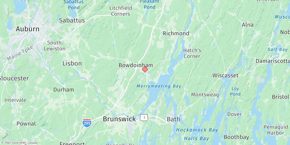 Map preview for Bowdoinham, Cathance River