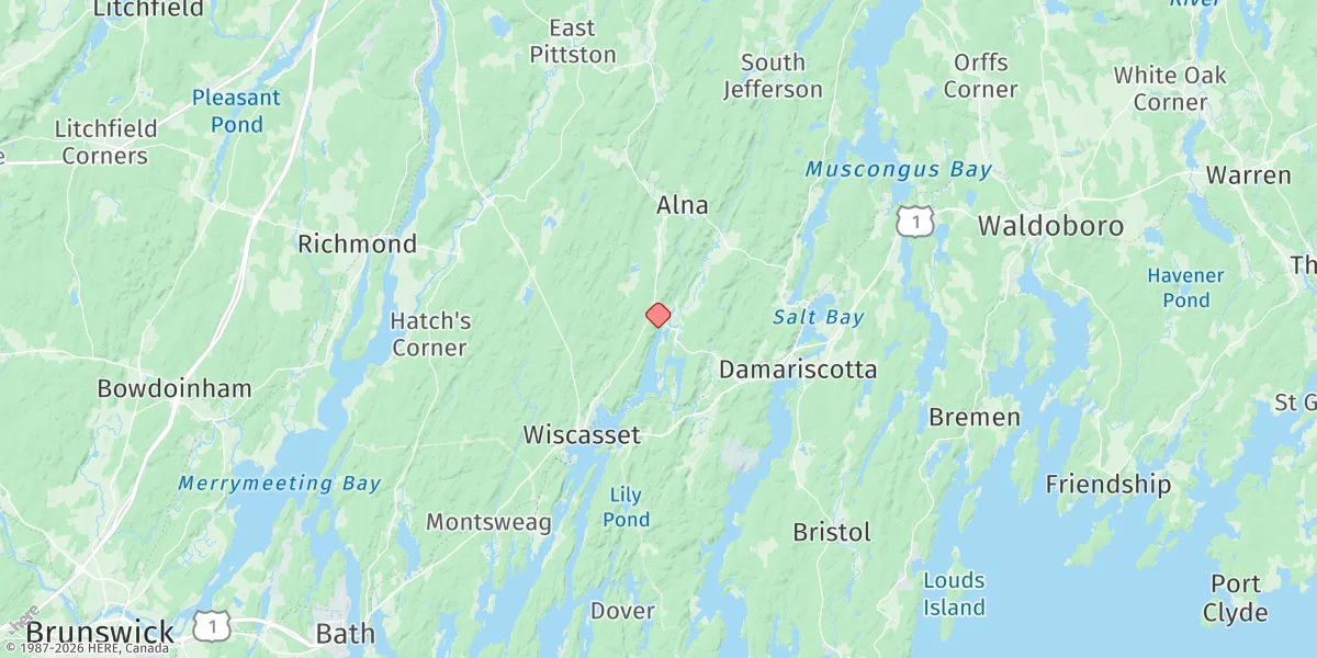 Map preview for Sheepscot (Below Rapids)