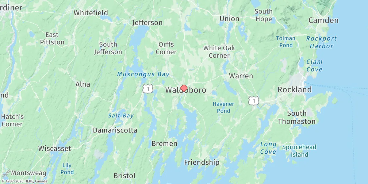 Map preview for Waldoboro