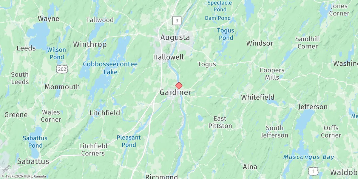 Map preview for Gardiner