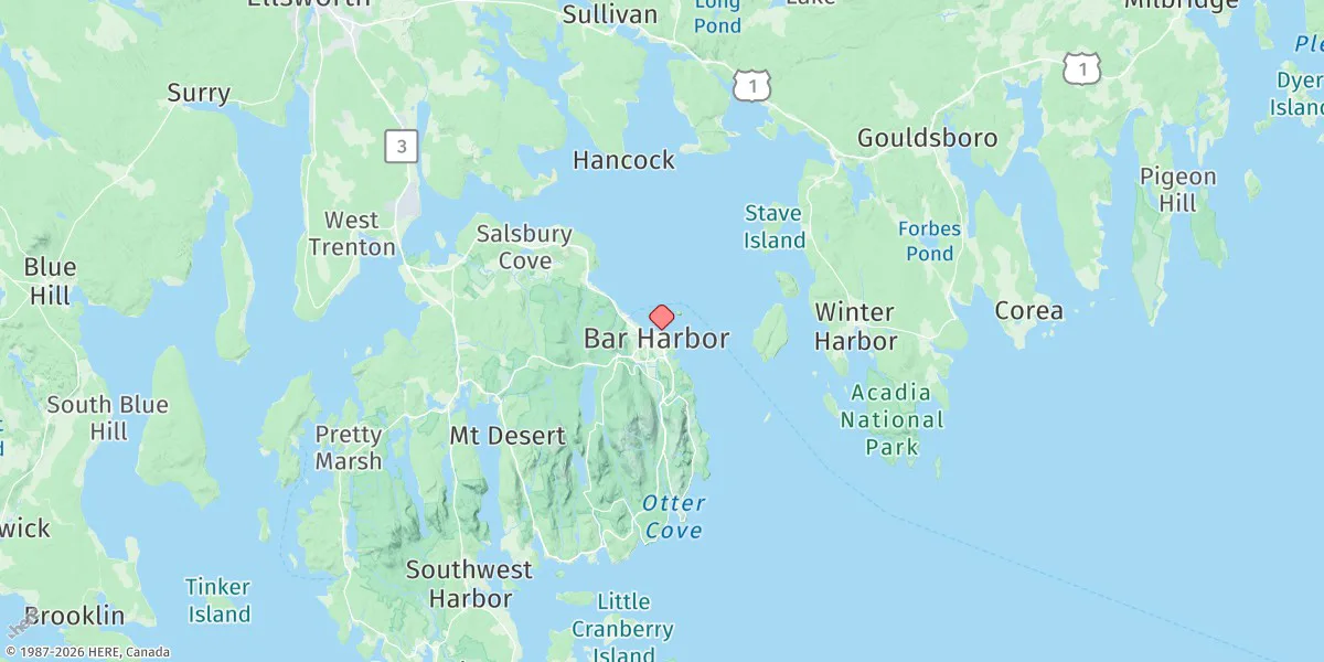 Map preview for Bar Harbor