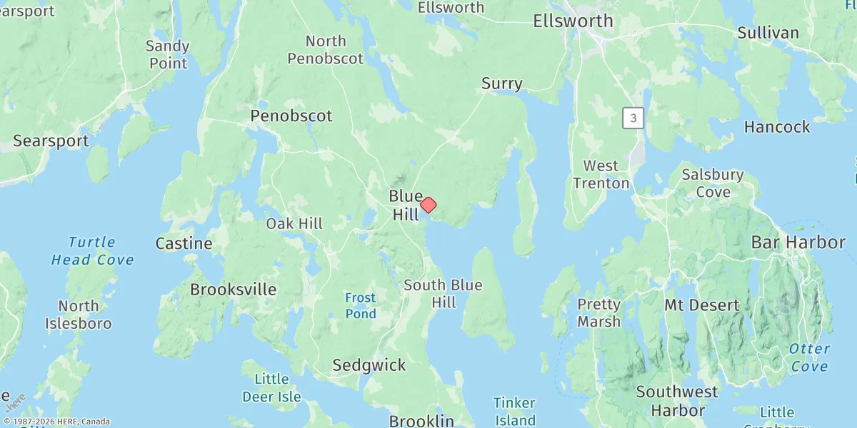 Map preview for Blue Hill Harbor