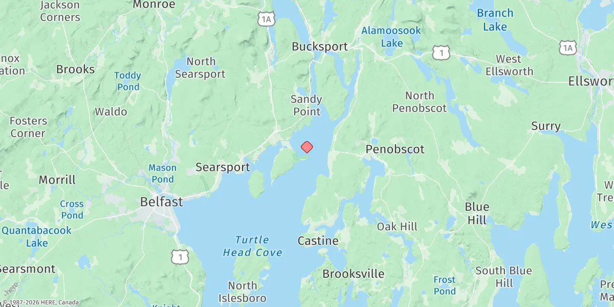 Map preview for Fort Point, Penobscot River
