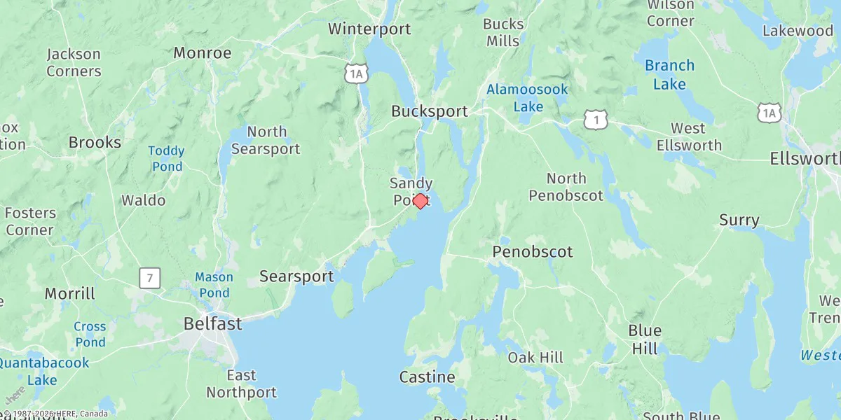 Map preview for Sandy Point