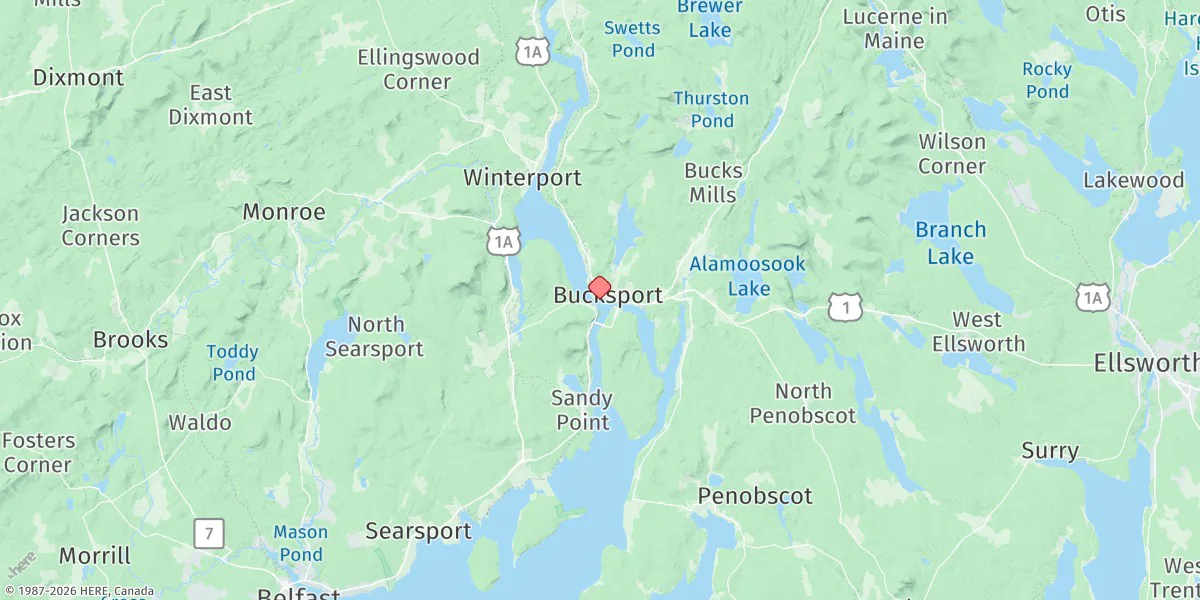 Map preview for Bucksport