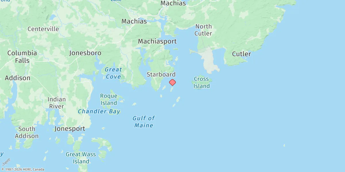 Map preview for Stone Island, Machias Bay