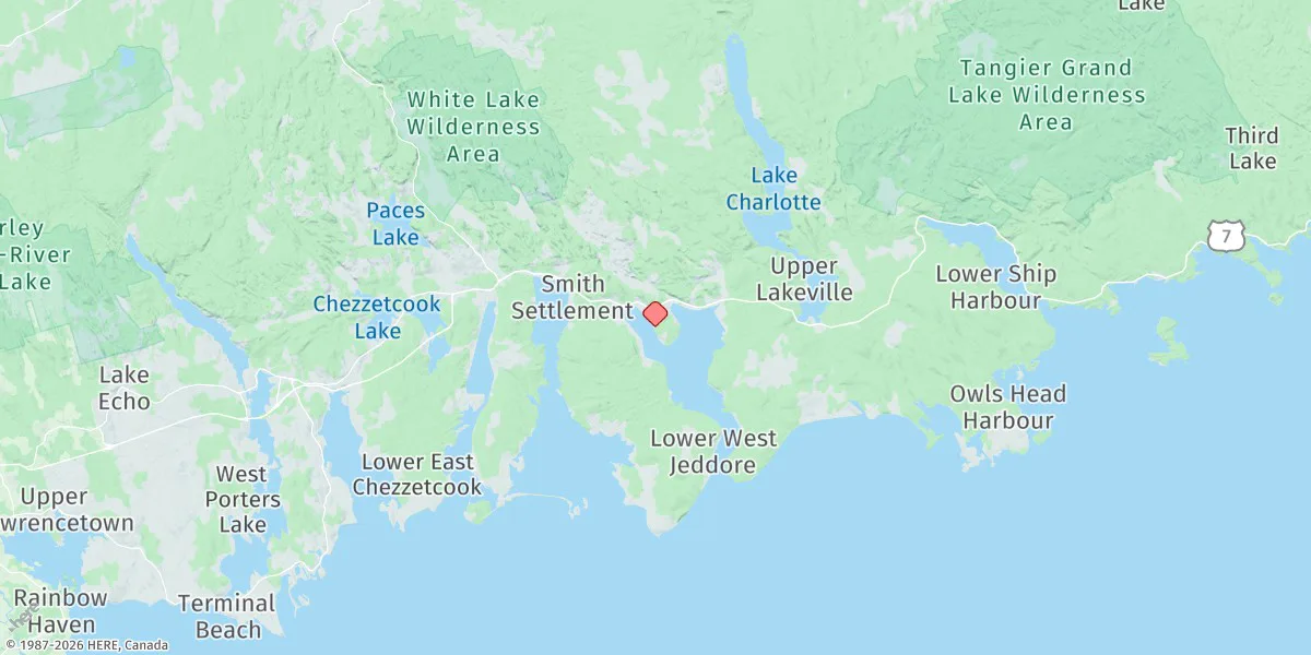 Map preview for Jeddore Harbour