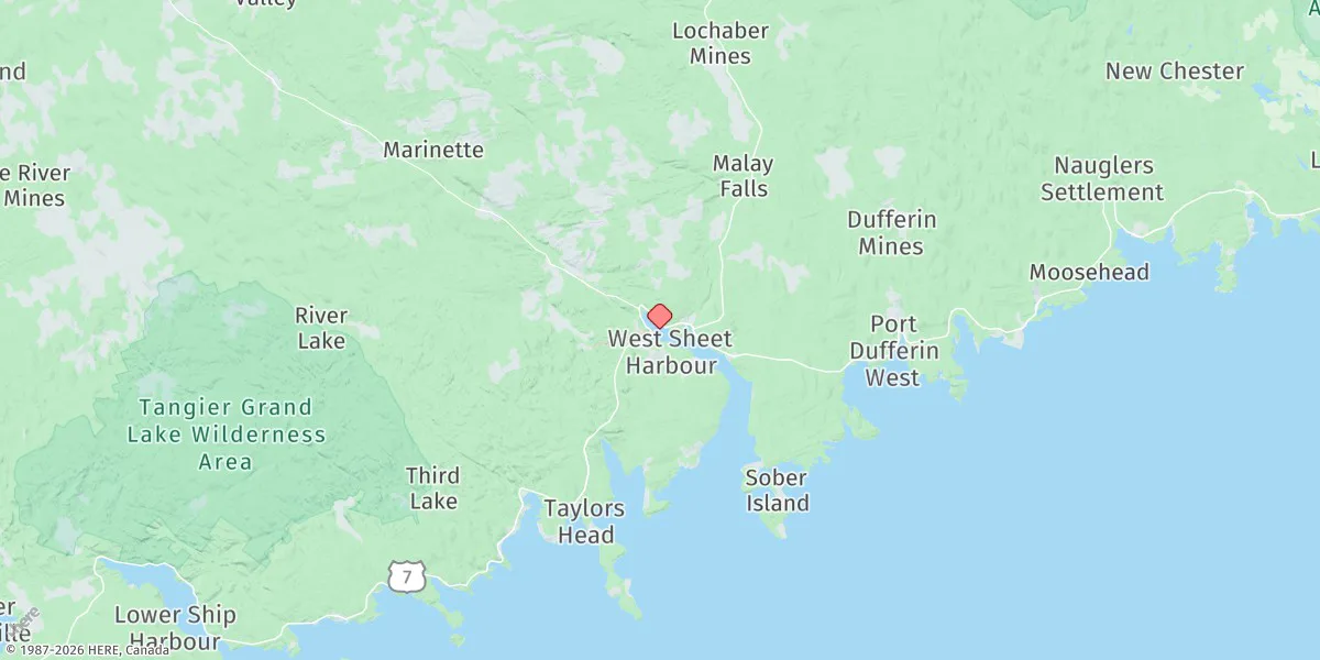 Map preview for Sheet Harbour